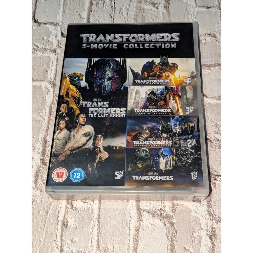 Transformers 5-Movie Collection DVD Michael Bay Sci-Fi Action Region 2 PAL UK